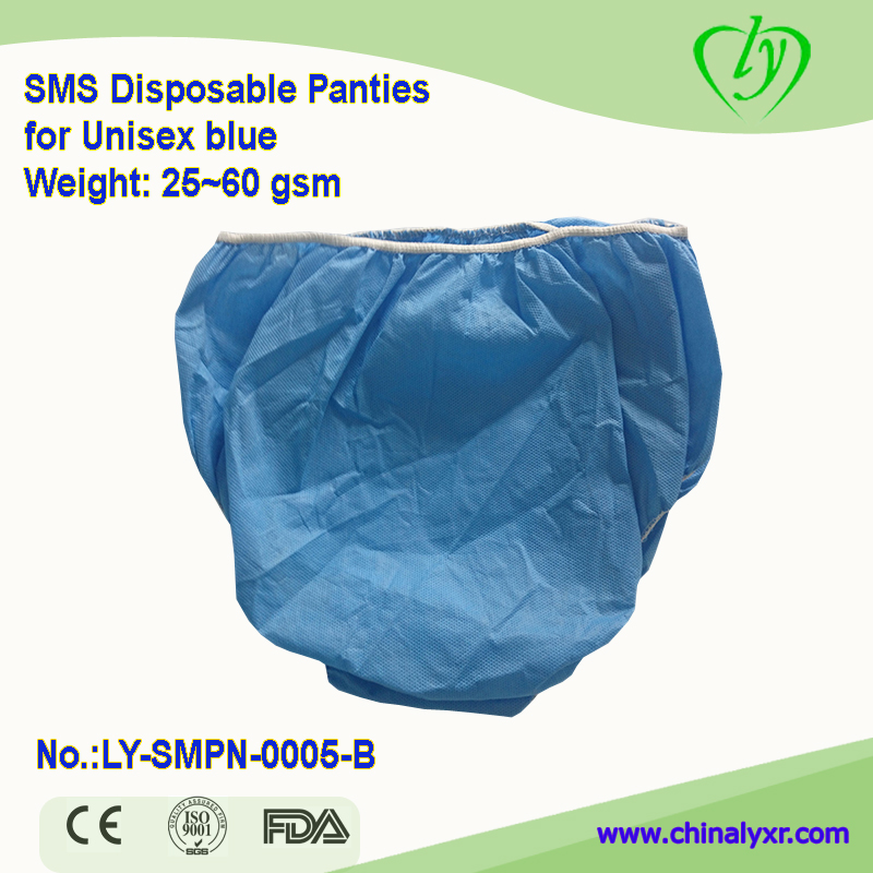 Disposable L and Blue Disposable Pants for Unisex