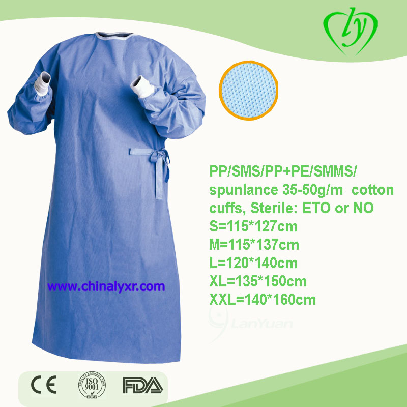 Disposable SMS/SMMS/ Non-woven surgical gown