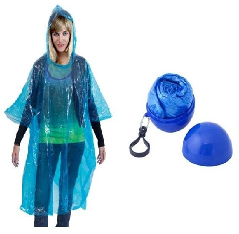 Disposable Waterproof Poncho Packing With Football