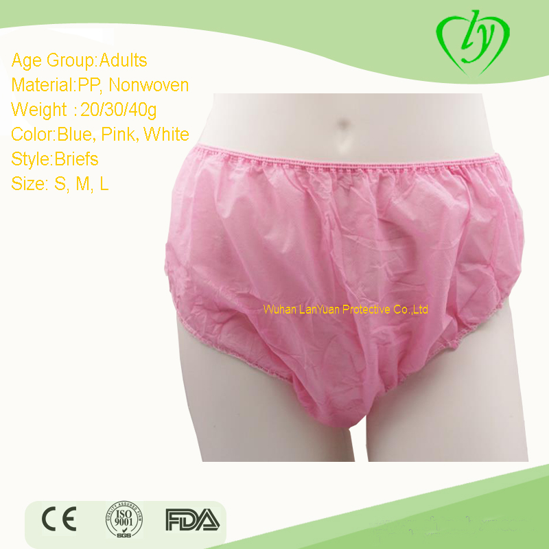 Disposable nonwoven panties