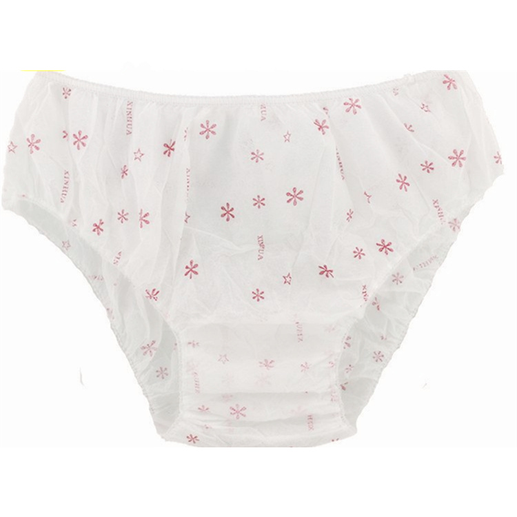 Disposable underwear at different sizes