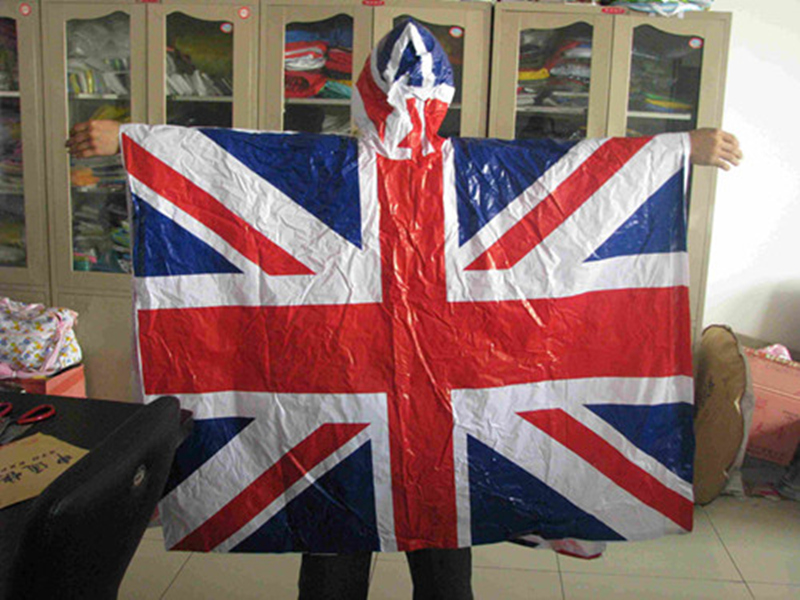 الطوارئ البدلة تنفس المطر مع العلم نمط