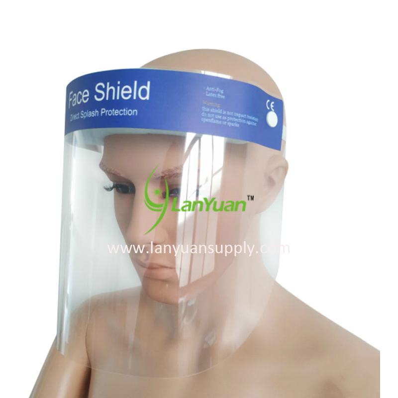 Face shield plastic visor