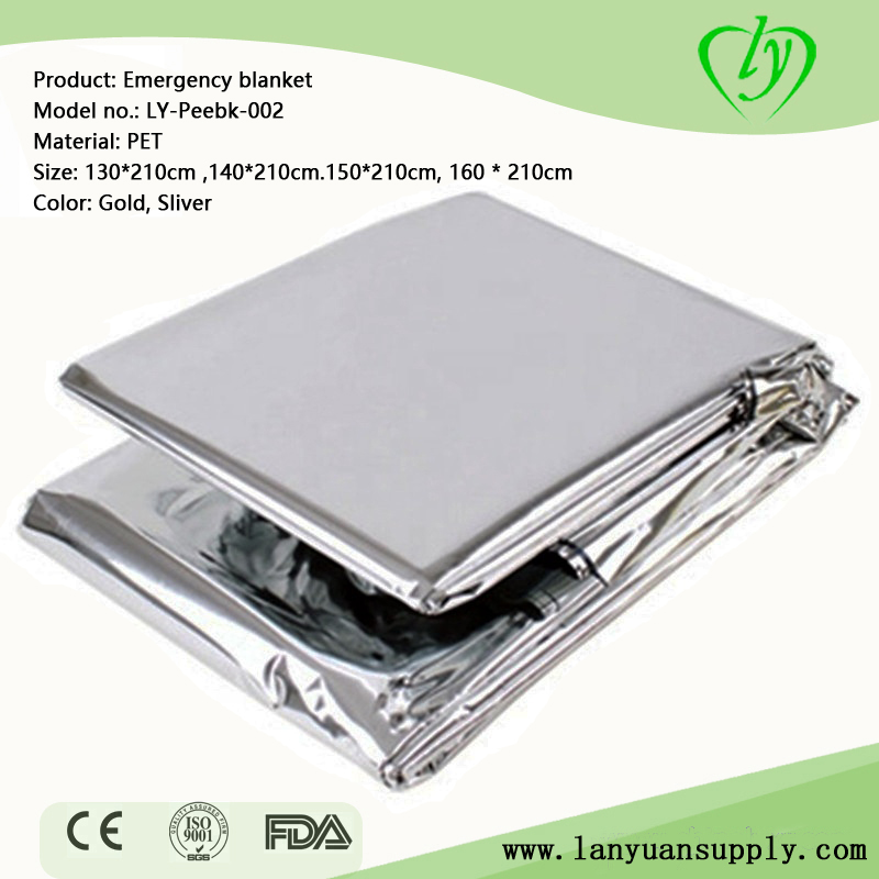 First Aid Aluminum Mylar Foil Emergency Blanket For Refugee