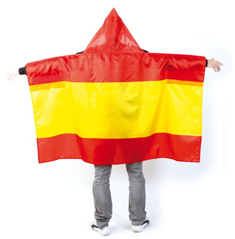 Flag PVC Attached Hood Rainwear for Bike