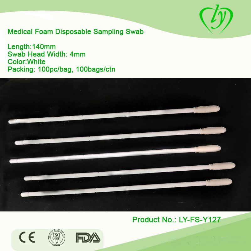 Hot Sale Medical Foam Disposable Virus Sampling Swab