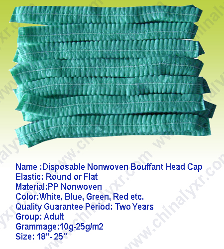 Hot Sale Non woven Clip Cap Bouffant Head Cap
