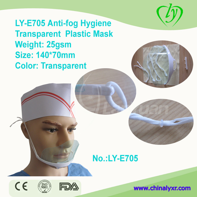 LY-E705 Anti-fog Hygiene Transparent Plastic Mask