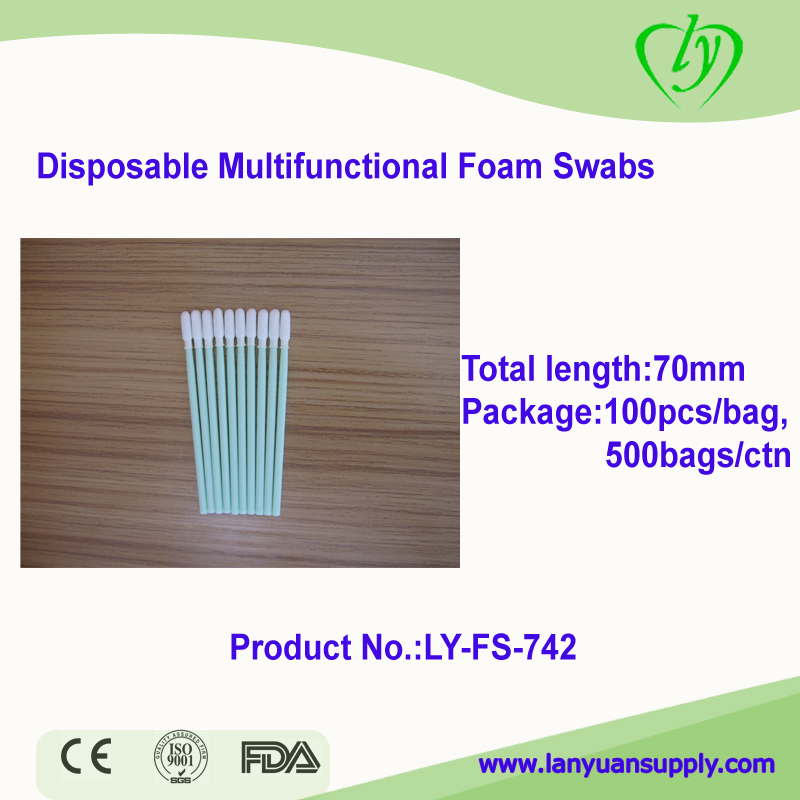 LY-FS-742 Disposable Medical Dental Swabs/Foam Swabs