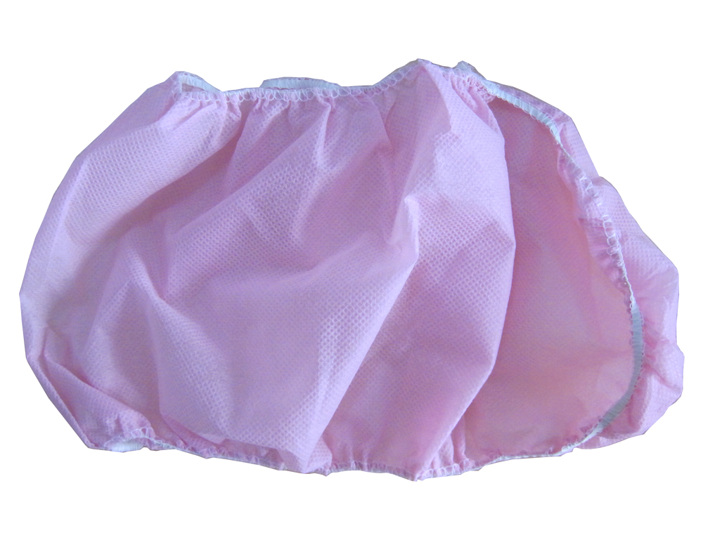 Non Woven Full Elastic Bar Overshoe Anti Skid in Pink