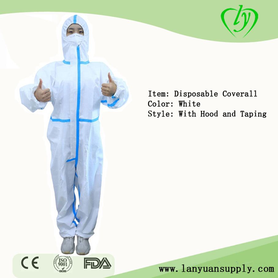 OEM Microporous Overalls Suit Disposable Protection Coverall