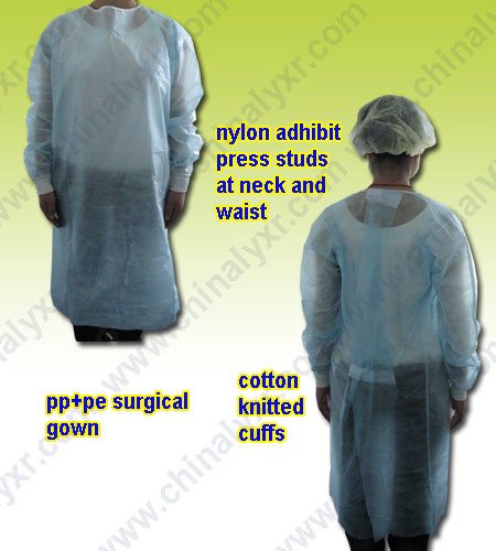 PE Protection Nonwoven Surgical Gown
