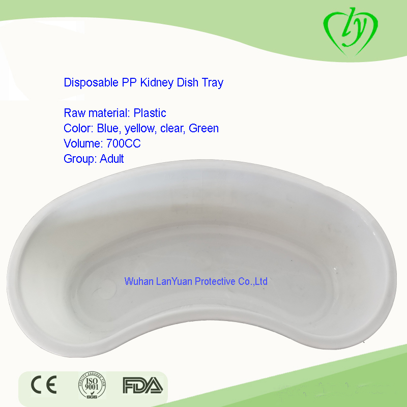 Polypropylene Disposable PP Kidney Dish 700cc Multi Color Available