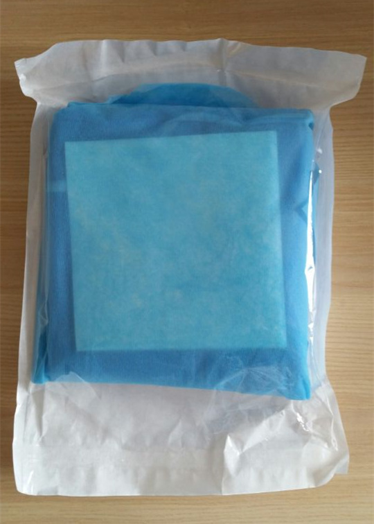 SMS Sterile Surgical Gown Reinforced Drape With Two Towels