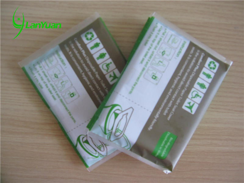 Single ply flushable toilet seat cover