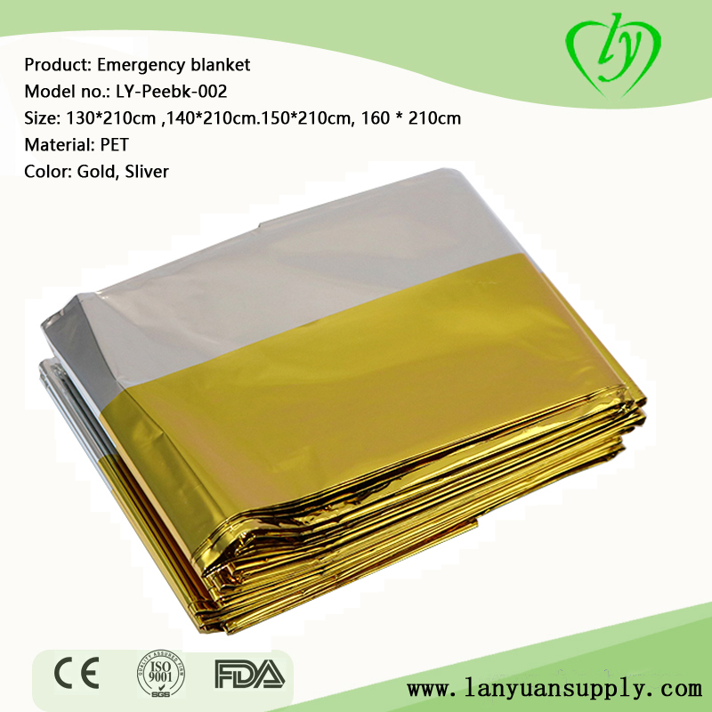 Waterproof Polyfoam Emergency keep warm Foil Rescue Blanket
