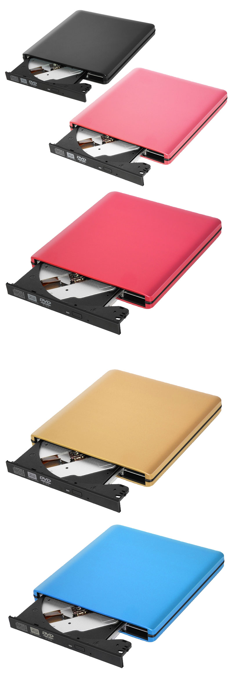 ODPS1203-C USB3.0 to USB-C External Optical Drive Colorful Series