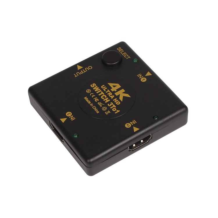 3 in 1 3-Port HDMI Switcher