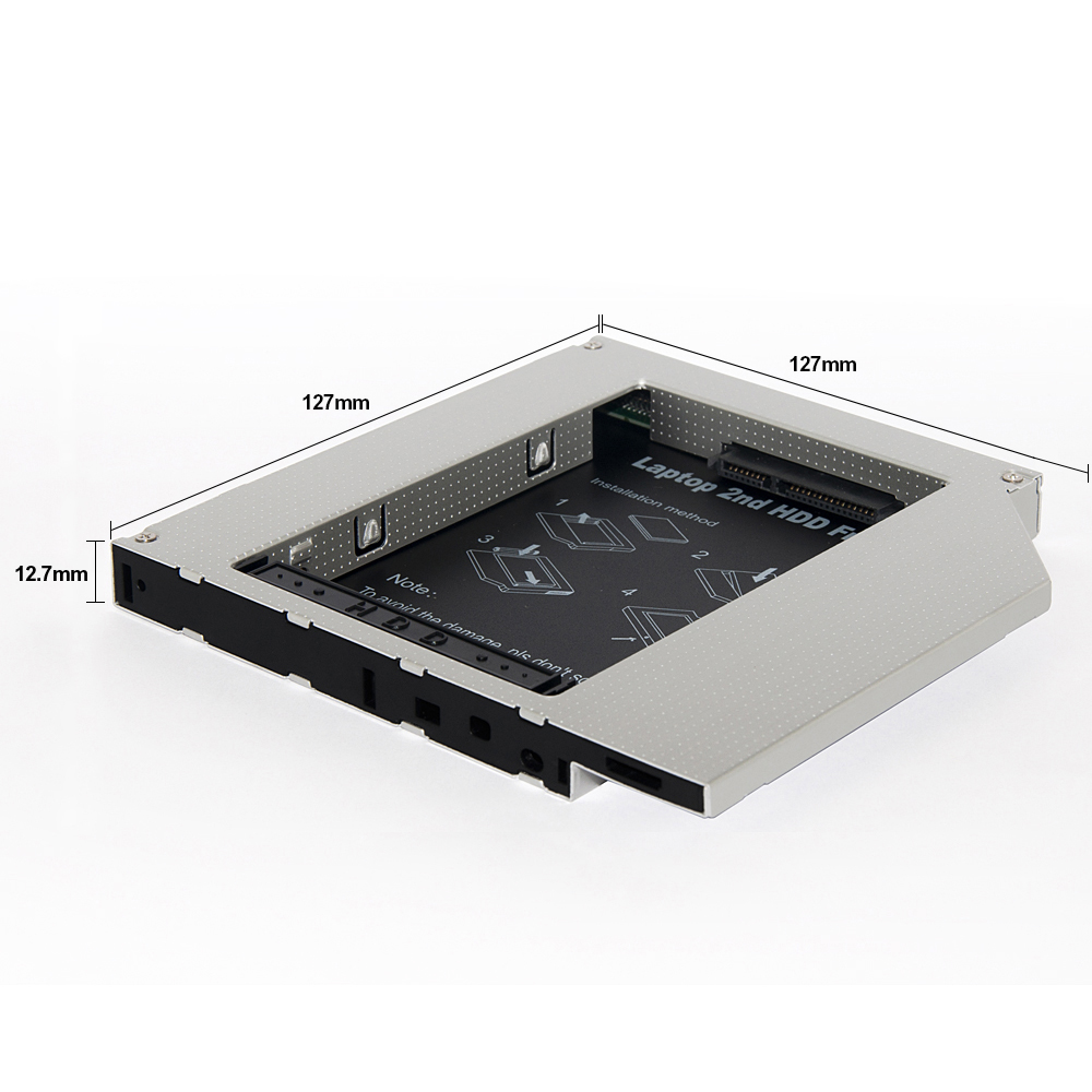 HD1203-SS SATA 12.7mm Universal 2nd HDD Caddy