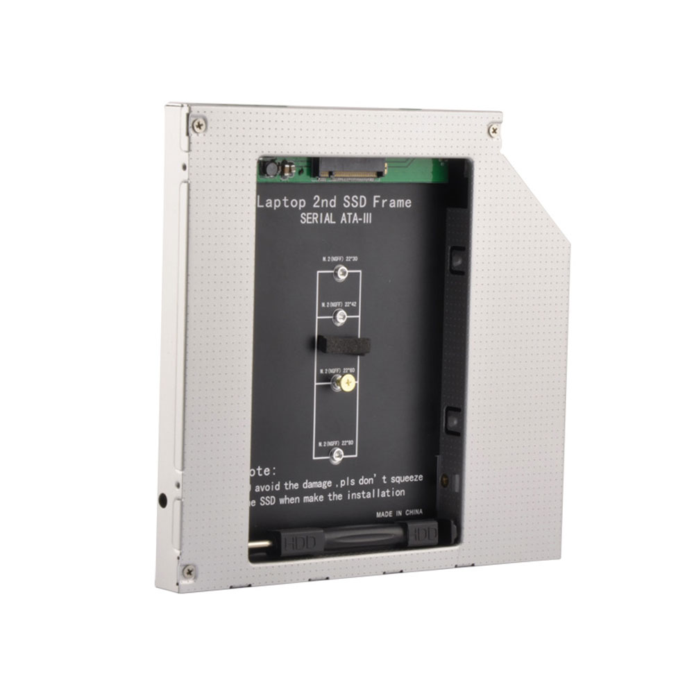 HD1206-N SATA3 M.2 NGFF SSD Card HDD Caddy