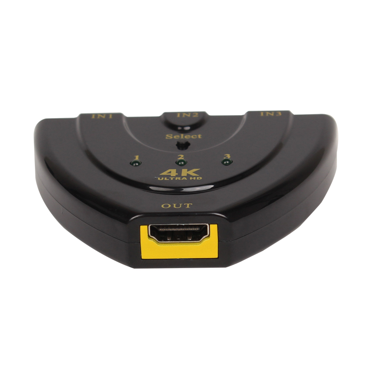 3 Port HDMI Switcher Support HDMI 1.4, 4k*2k