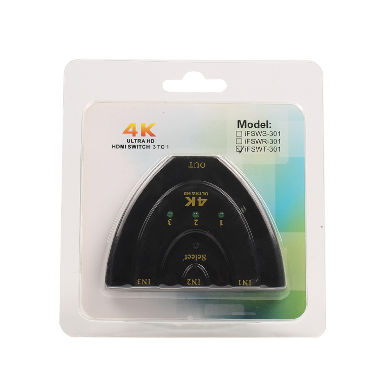 3 Port HDMI Switcher Support HDMI 1.4, 4k*2k