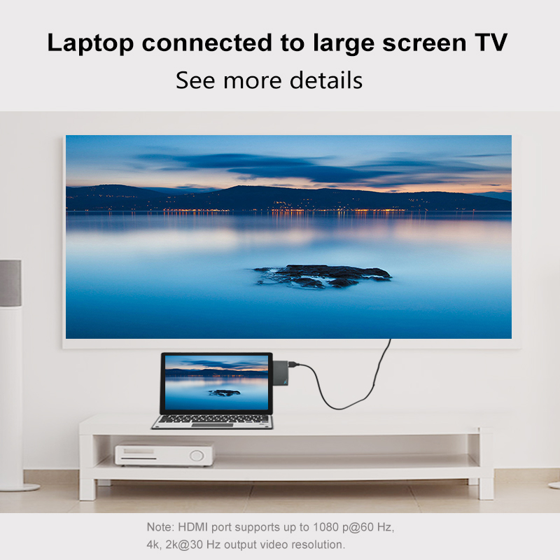 4 in 1 USB Hub Docking with UHD And USB Ports For Surface Pro Via USB3.0
