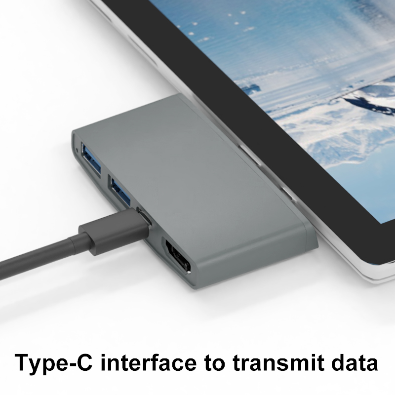 4 in 1 USB Hub Docking with UHD And USB Ports For Surface Pro Via USB3.0