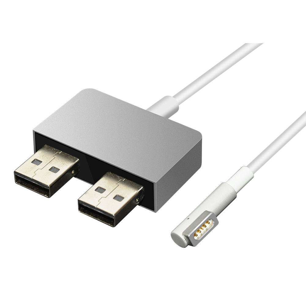 Adaptador de corriente USB de 5 puertos QC3.0 para 45W L-Tip MacBook