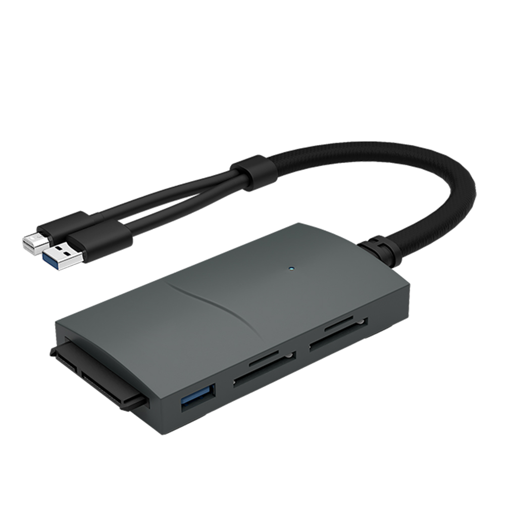 E-Sun Mini DP USB3.0 Адаптер для подключения концентратора 8 в 1 к CF6.0, SATA3.0 и 1.4 UHD для Surface Pro