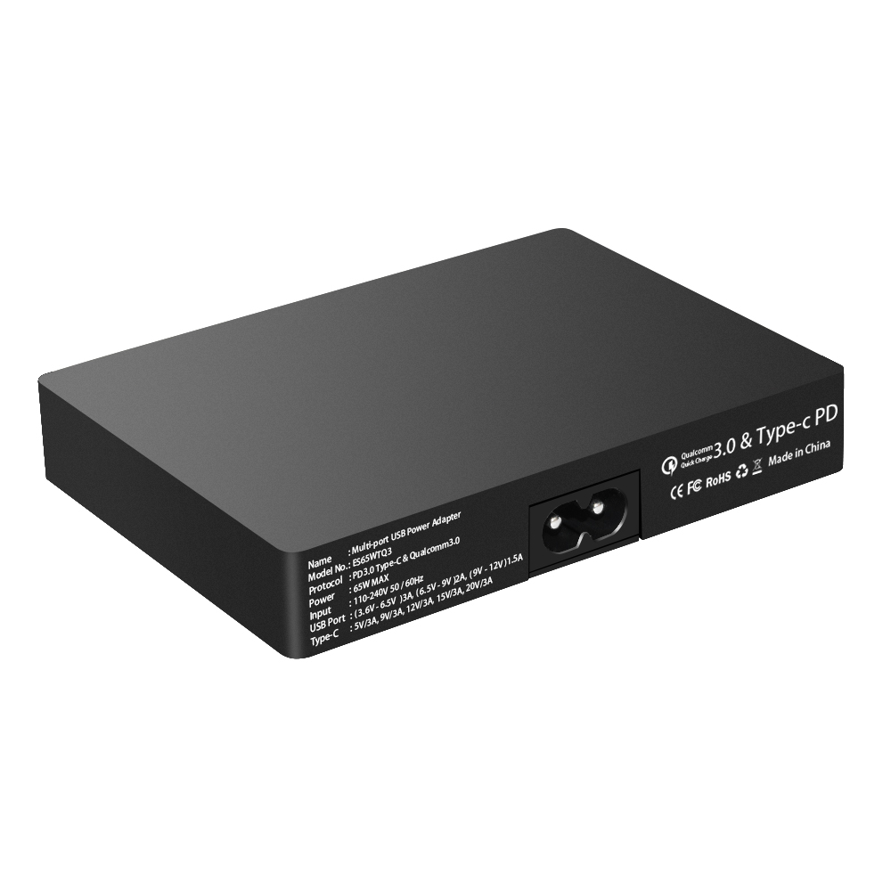 ES65WTQ3 PD3.0 Typ-C & QC3.0 USB Ladegerät