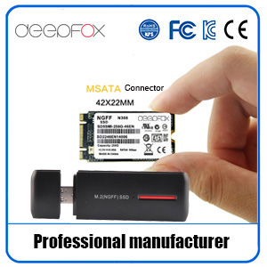 Mini caja de disco duro portátil portátil adecuada para M. 2 (NGFF) SSD