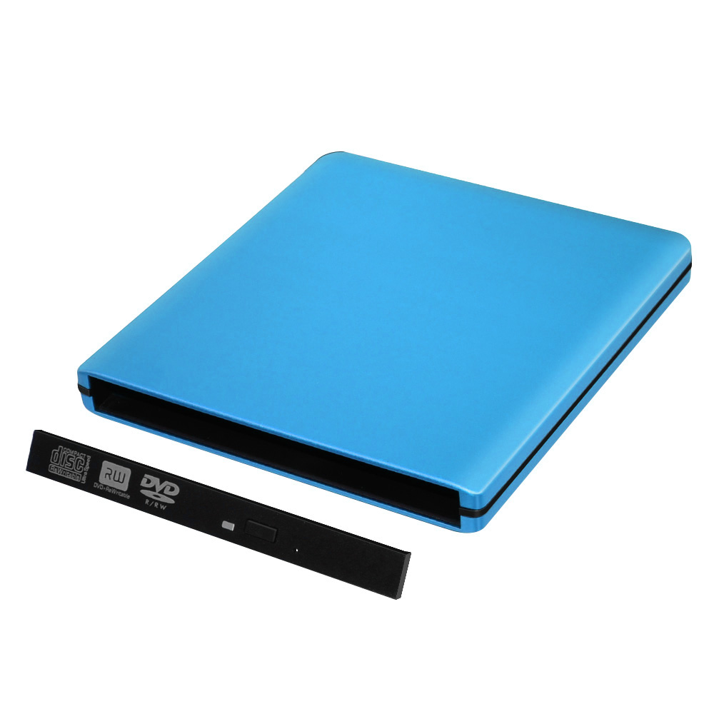ODPS1203-SU3 Pop-up 12.7mm USB3.0 Aluminium External DVD Case (Blue)