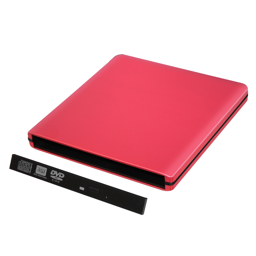 ODPS1203-SU3 pop-up da 12.7 mm USB 3.0 alluminio custodia DVD esterna (rosso)