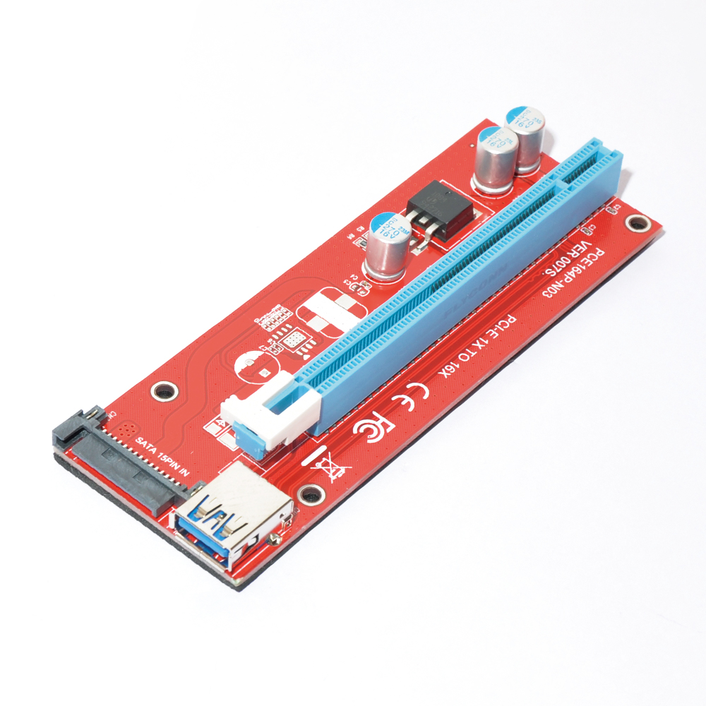 PCI-E 1X bis 16X Verlängerungskabel PCIe USB 3.0 BTC Miner dedizierter Adapter