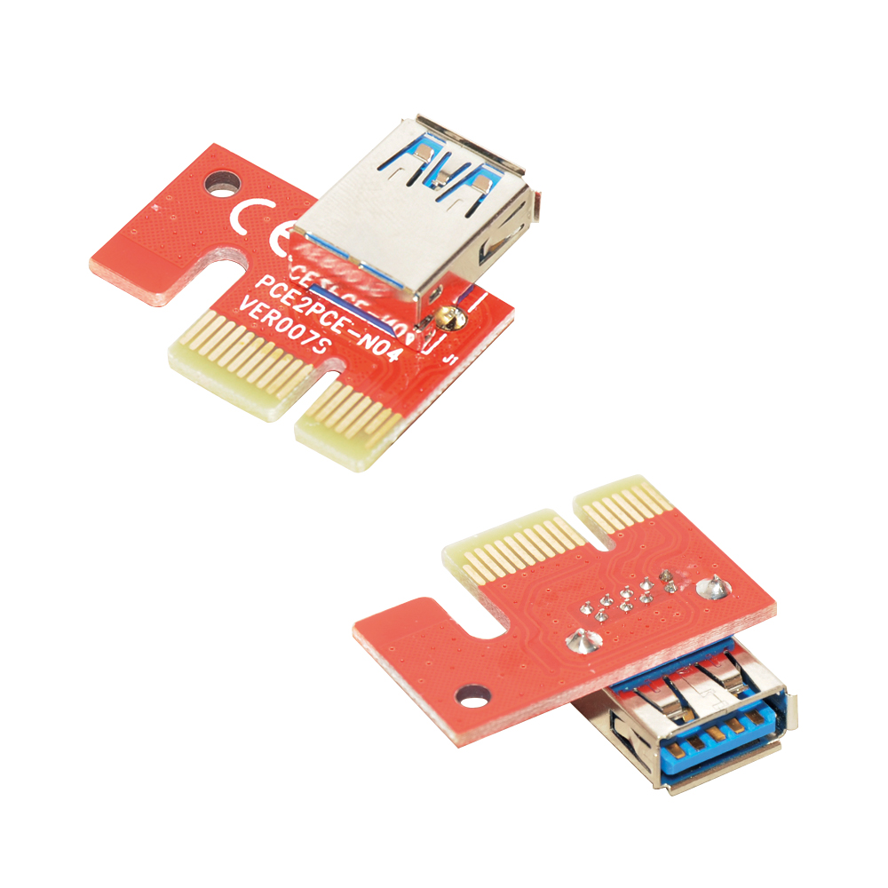 PCI-E 1X bis 16X Verlängerungskabel PCIe USB 3.0 BTC Miner dedizierter Adapter