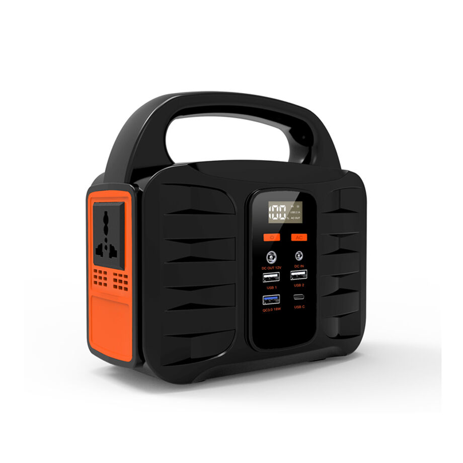 Портативная электростанция 100 Вт Солнечная перезаряжаемая генератор для хранения аварийной энергии на открытом воздухе.