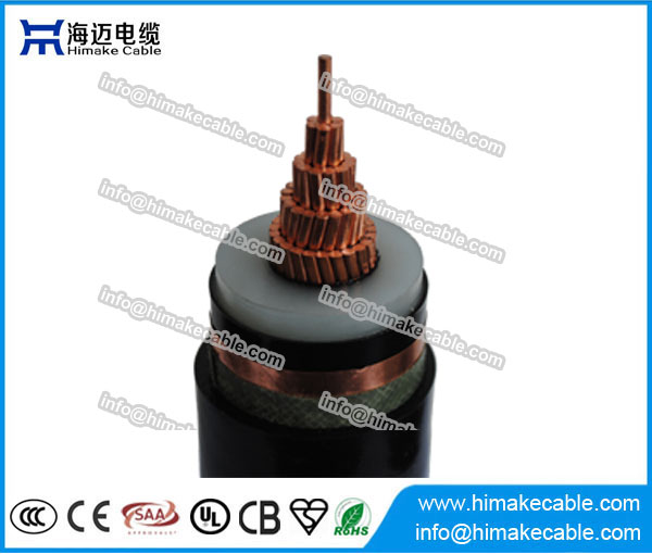 MV cobre XLPE isolou o cabo de alimentação com tensão de 3,6/6KV para 26/35KV