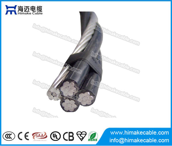 Cable de gota Cable ABC aéreo limitado Cable gota Quadruplex del servicio aéreo