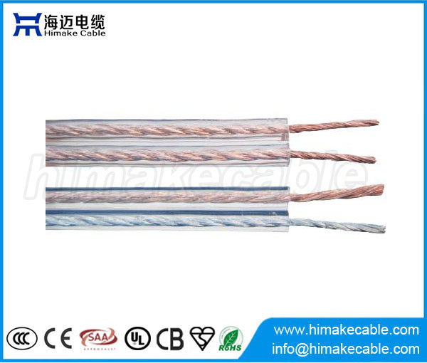 Zuurstof gratis transparante kabel luidsprekerdraad voor versterker en luidspreker