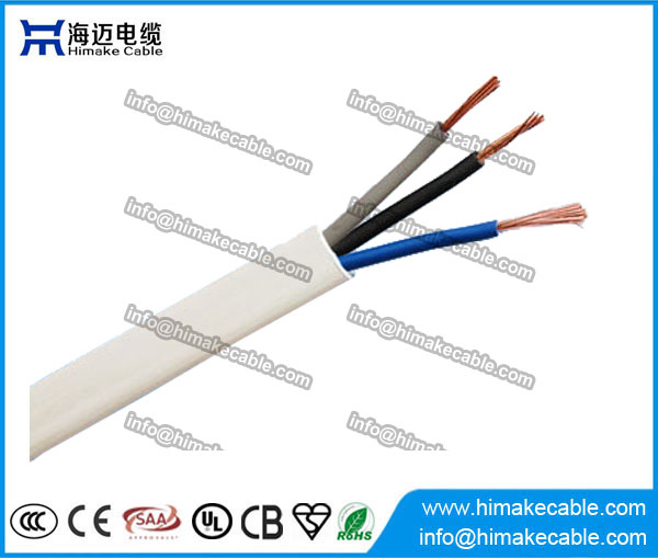 PVC oder Gummi isoliert Steuerkabel 3-adriges flexibles Kabel 300 / 500V
