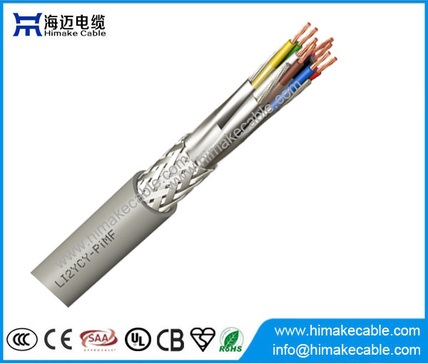 Screened data transmission cable PiMF Li2YCY RS422 RS485 interface wiring