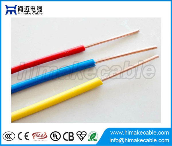 Single core PVC insulated solid copper electric wire 300/500V 450/750V