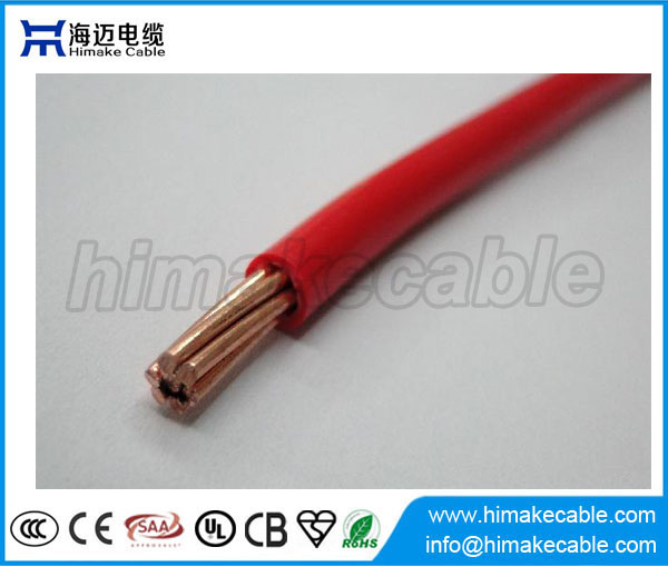 Único núcleo do PVC isolou o cabo eléctrico de fio de cobre 300/500V 450/750V