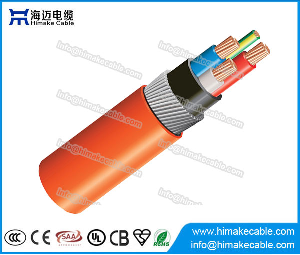 Filo di acciaio corazzato XLPE circolare Orange cavo 0.6/1KV