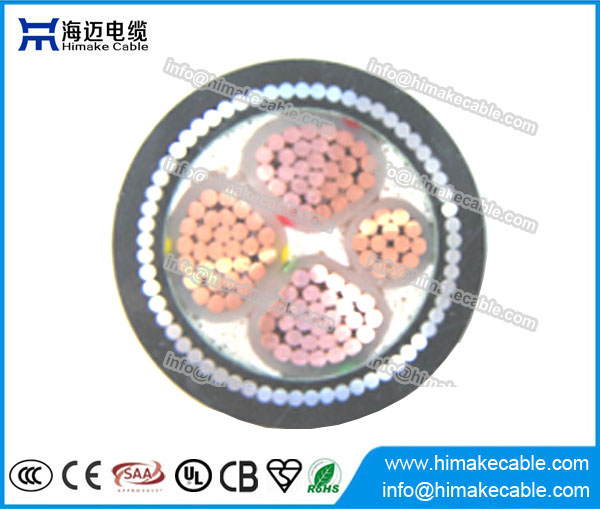 Fio de aço blindado XLPE isolou o cabo de alimentação 0.6/1KV