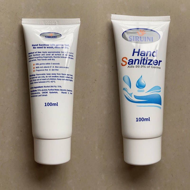 75% Alcohol Gel  Hand Sanitizer 100ml Alcohol Hand Sanitizer Gel Antibacterial  CE factory