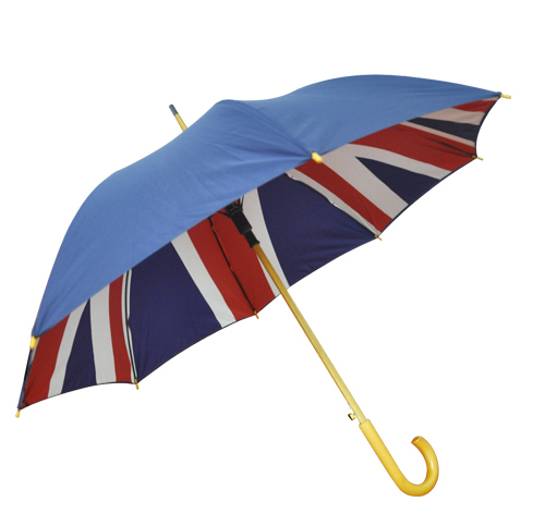 Advertisement wooden frame double layer promotion rainproof umbrella