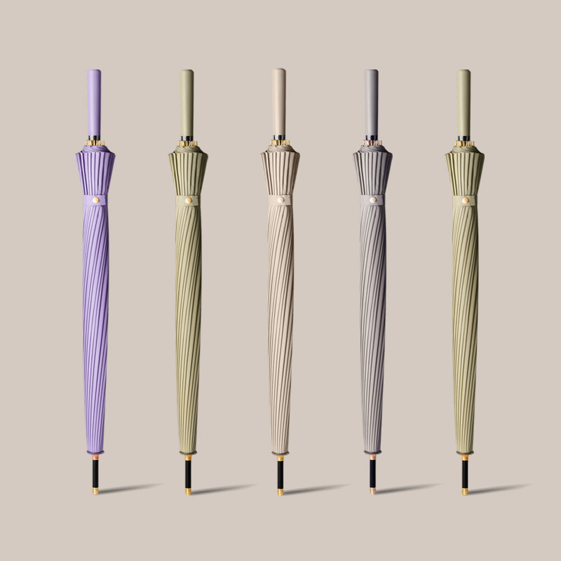 Auto Open 16 Ribs Straight Umbrella for Women