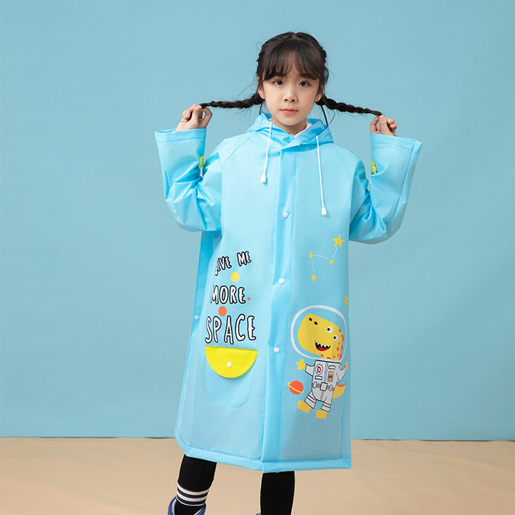Boys and Girls Clear Transparent Raincoats for Children